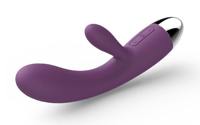 Luxury purple rabbit vibrator with just one additional head